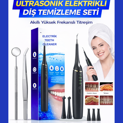 ULTRASONİK ELEKTRİKLİ DİŞ TEMİZLEME SETİ